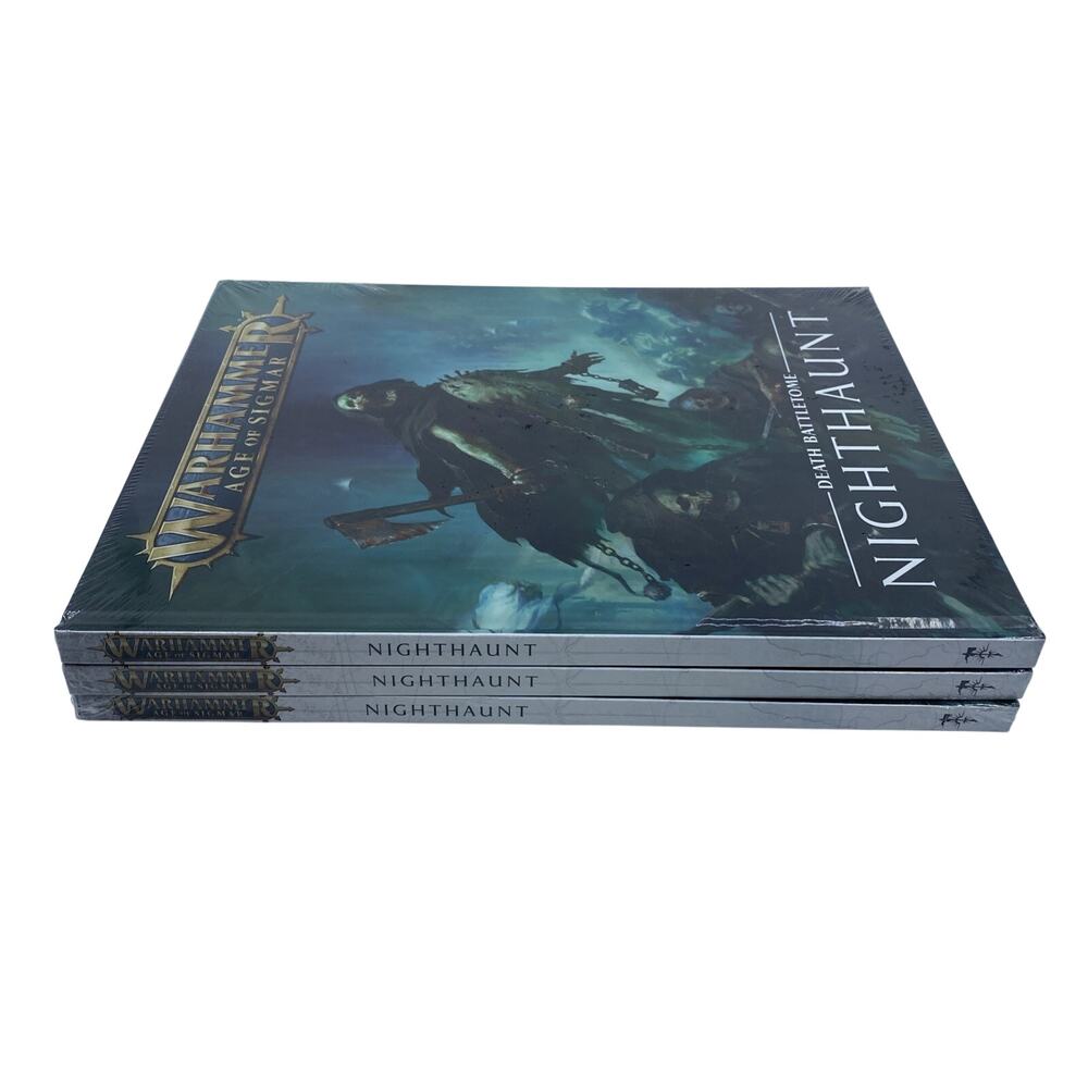 3 Copies of Warhammer Age of Sigmar Death Battletome Nighthaunt HC Sealed